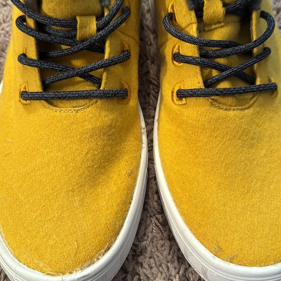 Brand new never worn, bright yellow with gray accent lace up booty! - Picture 3 of 8